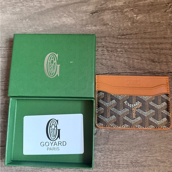 Goyard Other - Goyard Green, Brown, and Tan Card Holder